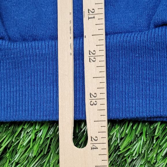 Vintage 80s San-Francisco Fleece Vest Medium 20x23 Cropped Blue - Picture 12 of 12